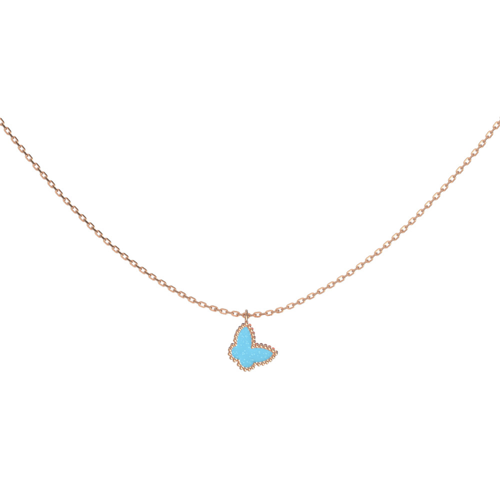 Колье из золота c бирюзой