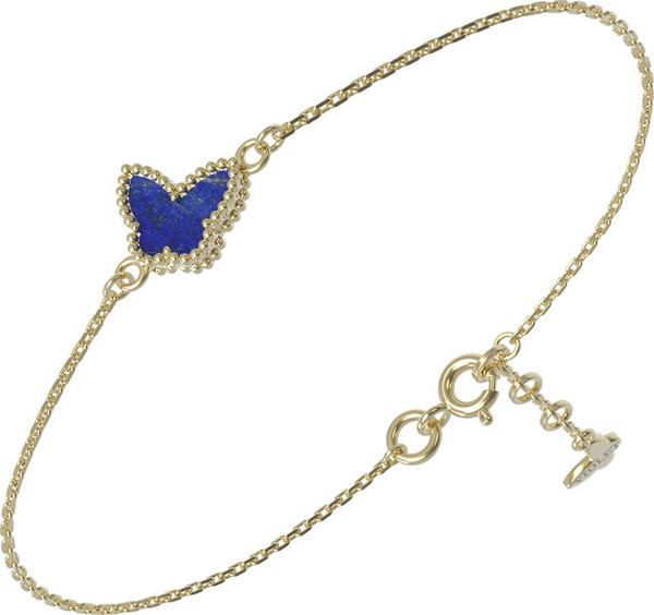 Браслет из лимонного золота c лазуритом