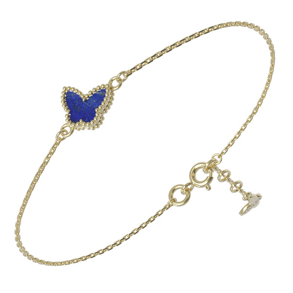 Браслет из лимонного золота c лазуритом