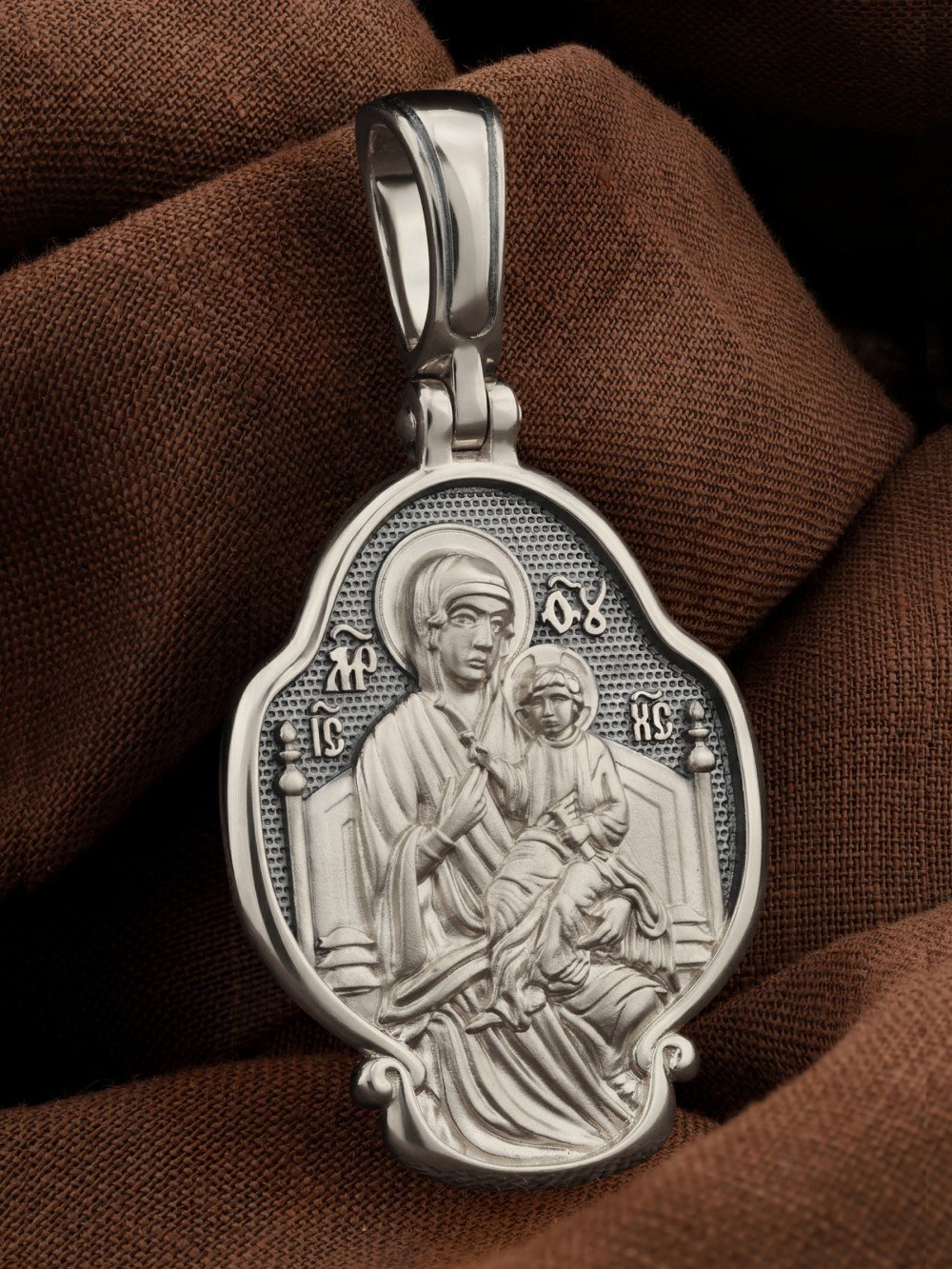 Образок из белого золота