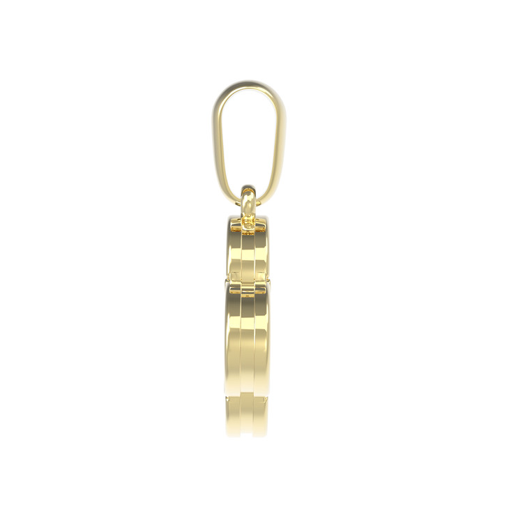 Подвеска из лимонного золота c ониксом